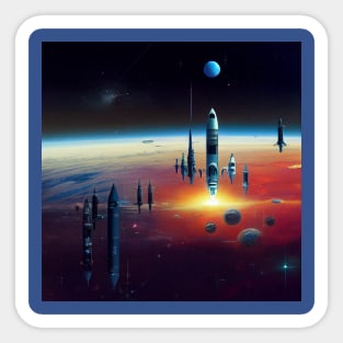 Interplanetary Spaceport Sticker